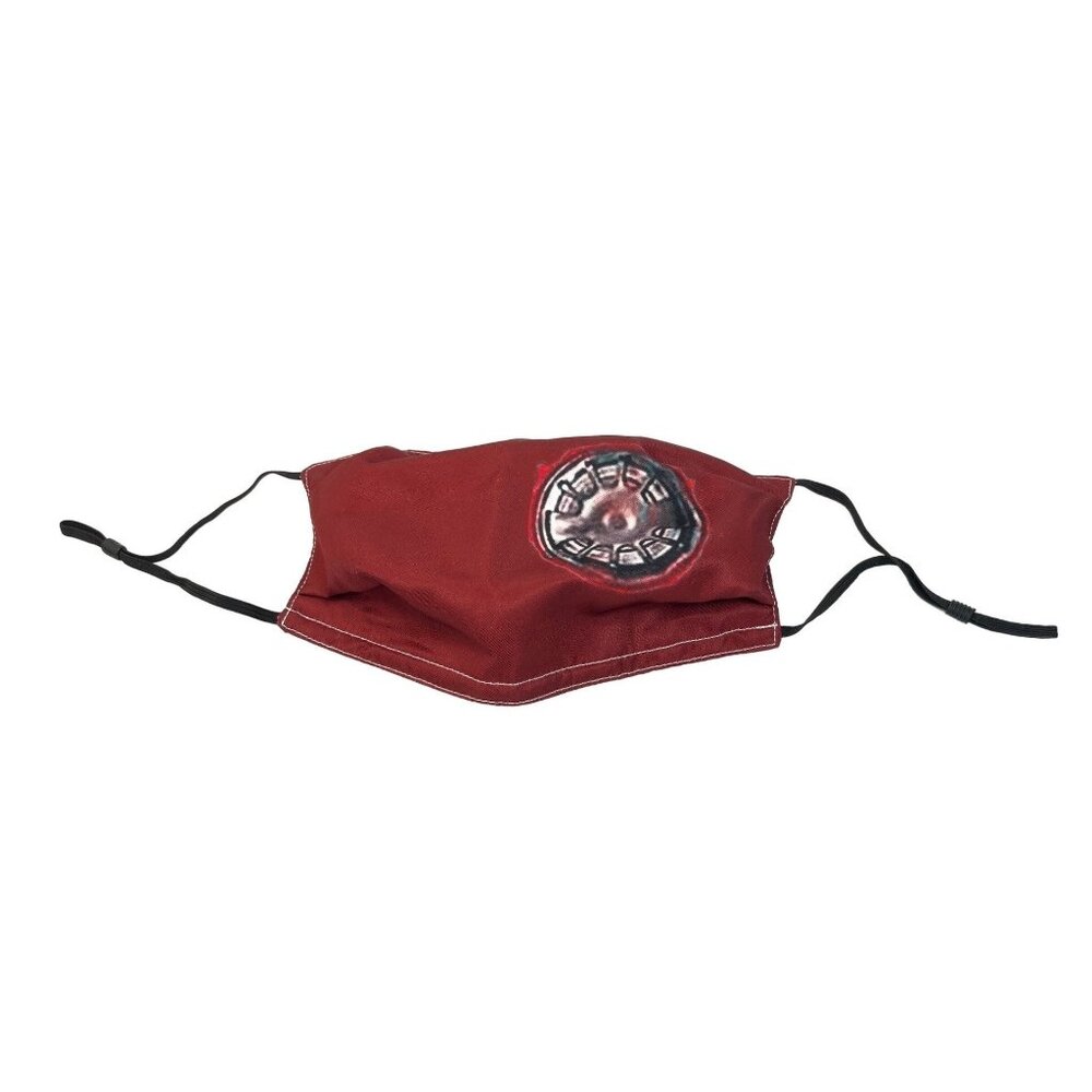 Reusable Red Face Mask With Adjustable Straps & PM2.5 Filter Pocket Iron Man Ins